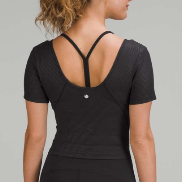 Lululemon | Align T-Shirt | Sz 12 | Polka Squat Emboss Black | EUC - Picture 1 of 7